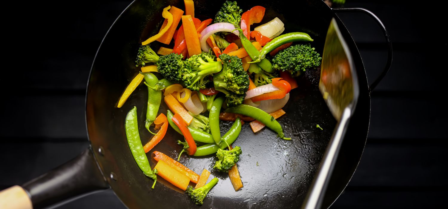 Selecting stir fry ingredients