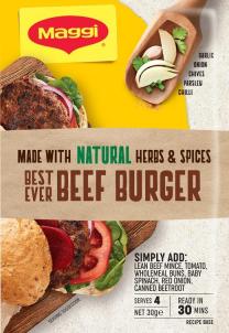 MAGGI Best Ever Beef Burgers Recipe Base Serves 4