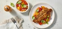 Grilled Fish & Warm Capsicum Salad