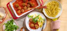 Tomato and basil meatballs Recipe Cover