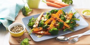 Carrot, Broccoli & Pepita Salad (Vegetarian)